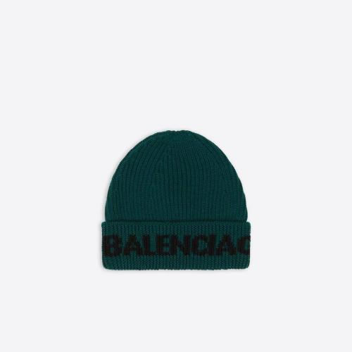  BALENCIAGA巴黎世家 22年春夏 男士 帽子 Logo Beanie in Green 675327T16153064