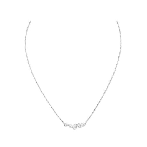 Chaumet/尚美 JOSéPHINERONDE D'AIGRETTES系列 女士18k金白金镶有明亮切割钻石项链083847