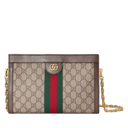  GUCCI/古驰 新款Ophidia小号帆布双G单肩包 ?503877 K05NG 8745
