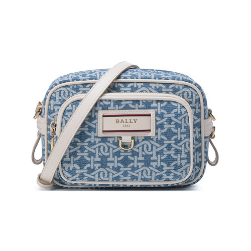 BALLY/巴利 【22春夏新款】 女士B-Echo系列织物单肩斜挎包迷你款 EILLEN DMN