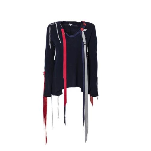 LOEWE/罗意威 网红款彩条女士针织衫/毛衣  D3299610VO/5110