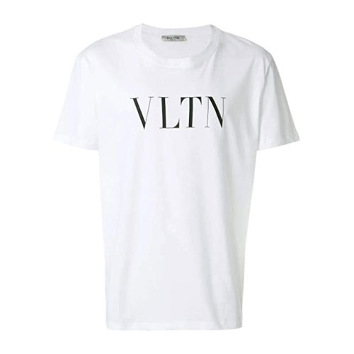 Valentino/华伦天奴  男装 时尚简约 圆领 男士白色棉质短袖T恤 TV3MG10V3LEA01  HKY015C