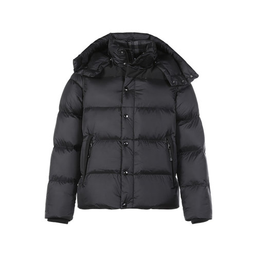 BURBERRY/博柏利【22春夏新款】男士锦纶鹅绒可拆式衣袖连帽羽绒服外套马甲 80438441