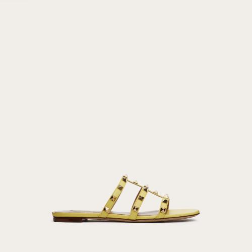  VALENTINO华伦天奴 22年秋冬 女士 平底凉鞋 Claquettes Rockstud XW0S0C49VODM20