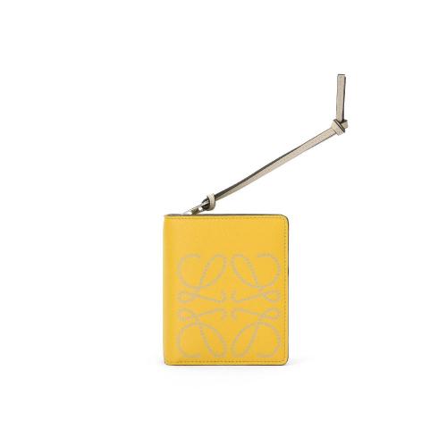  LOEWE罗意威 22年秋冬 女士 钱包 Brand compact zip wallet in calfskin 103.54.Z41-8311