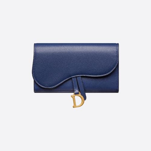  DIOR迪奥 22年秋冬 女士 钱包 Portefeuille slim Saddle S5680CCEH_M14Z