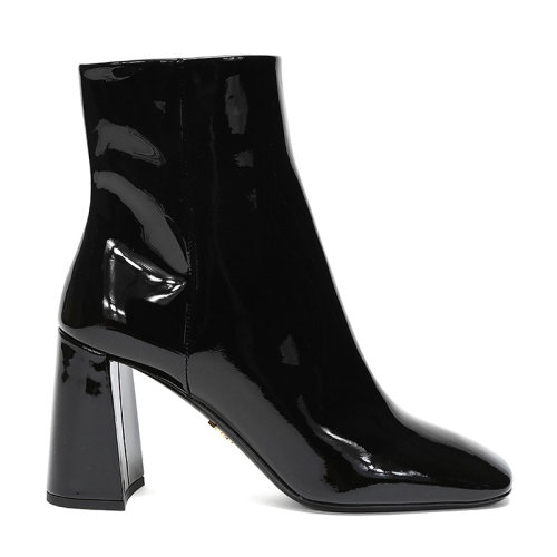 PRADA/普拉达 女士漆皮方形鞋头短靴 1T722L 069 F 085