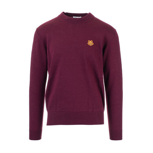 KENZO/高田贤三  凯卓男装 经典小虎头图案   百搭 男士羊毛时尚圆领秋冬针织衫/毛衣 FA65PU5373TA.25