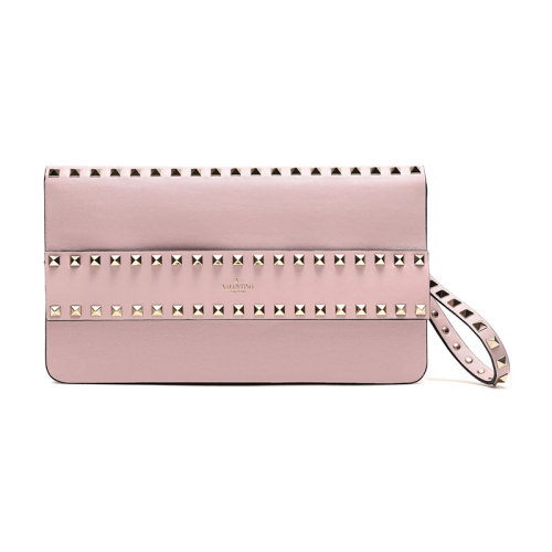Valentino/华伦天奴 女士皮质铆钉装饰手拿包 SW2B0E80BOL