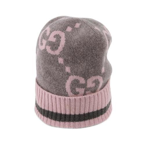  GUCCI古驰 22年秋冬 女士 GG针织山羊绒帽 676827 3G344 1272