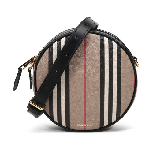 BURBERRY/博柏利 BURBERRY 女款环保帆布圆形Louise路易丝包单肩斜挎包腰包 80272931