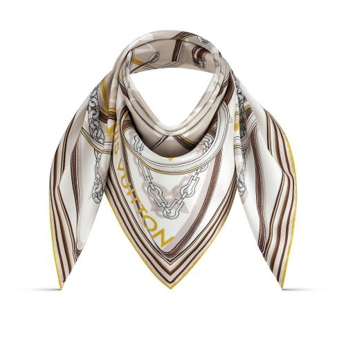  LV路易威登 22年秋冬 女士 围巾 ULTIMATE MONOGRAM 90 方巾 M77775