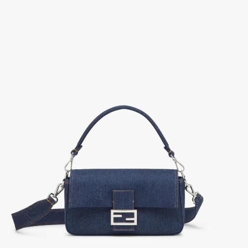  FENDI芬迪 22年秋冬 女士 单肩包 蓝色牛仔Re-Edition限定手袋 8BR600AL9WF0KR1