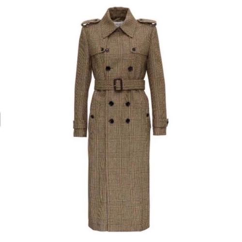 CELINE/赛琳  百搭英伦风双排扣女士大衣2M402 222K 17TB