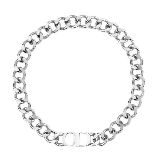 DIOR/迪奥  男士CD标志磁扣镂空链环项链N1097HOMMT_D000