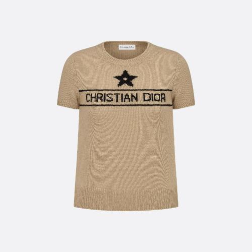  DIOR迪奥 22年秋冬 女士 针织衫 Pull a manches courtes 244S98AM054_X1700