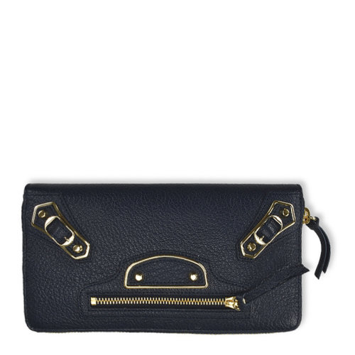 Balenciaga/巴黎世家 classic系列女士羊皮全拉链式长款钱夹钱包手拿包女包 390187-AQ40G 多色可选