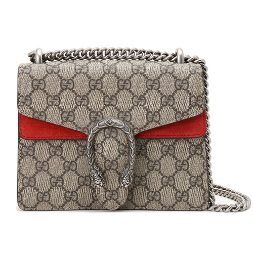 GUCCI/古驰 Dionysus系列GG高级人造帆布肩背包 帆布/配皮  421970 KHNRN