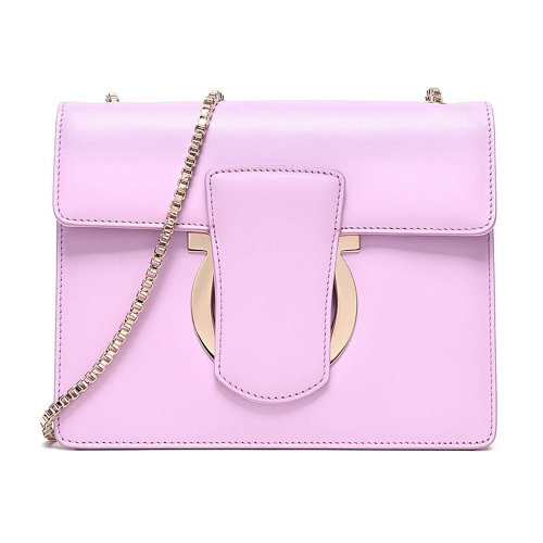 SalvatoreFerragamo/菲拉格慕女士牛皮链条单肩包21F893