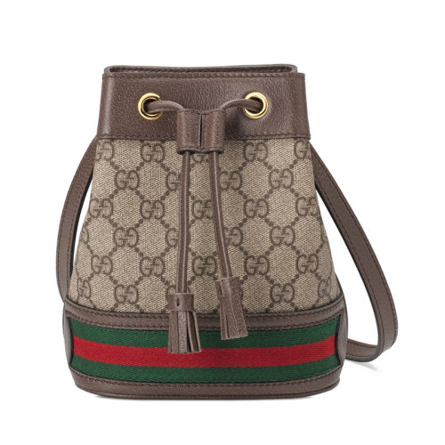 GUCCI/古驰 女士经典款Ophidia GG迷你水桶包单肩包 550620 96I3B 8745