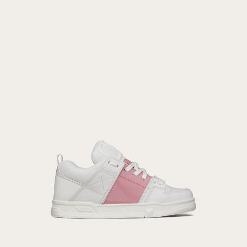 VALENTINO华伦天奴 22年秋冬 女士 休闲运动鞋 BASKETS OPEN SKATE EN CUIR DE VEAU A_VEC BAN