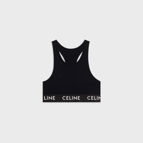  CELINE赛琳思琳 22年秋冬 女士 背心 CELINE科技平纹针织文胸式上衣 2X919762Q.38NO