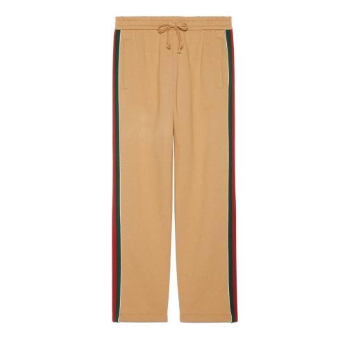  GUCCI古驰 22年秋冬 男士 织带棉质长裤 655477 XJDKL 2109