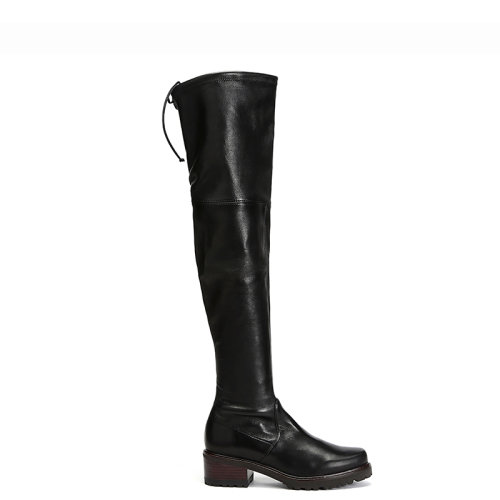 StuartWeitzman/斯图尔特韦茨曼女士皮革粗跟过膝长靴VANLANDNEROPLONGESTRETCH
