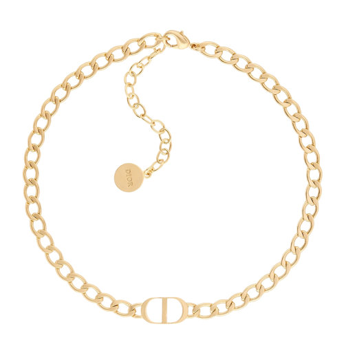 DIOR/迪奥 PETIT CD系列 女士镀金金属镂空CD字母项链N1296PTCMT_D300
