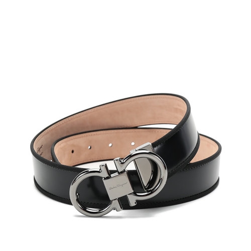 Salvatore Ferragamo/菲拉格慕  男士皮革板扣式皮带腰带 670031