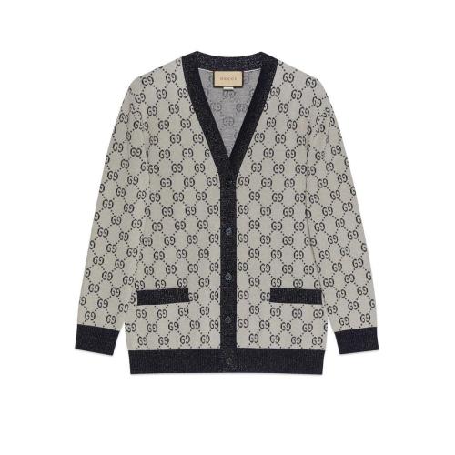  GUCCI古驰 22年秋冬 女士 GG棉质提花开衫 692727 XKB54 9071