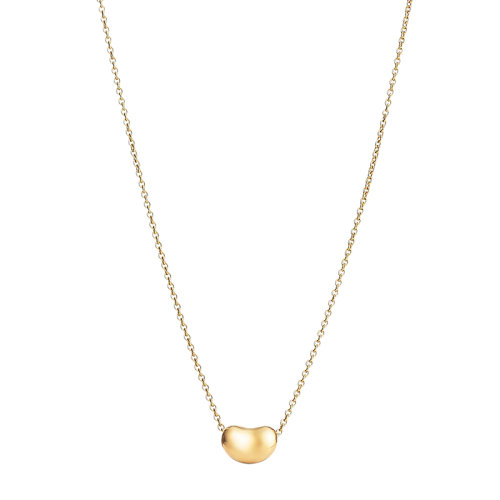 Tiffany & Co./蒂芙尼 经典Elsa Peretti系列 18K金黄金7毫米宽Bean豌豆项链60957312