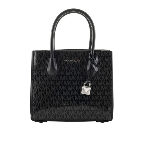 Michael Kors/迈克·科尔斯  女包 MERCER系列 字母MK 女士黑色皮质时尚手提包 30H8SM9M8B023