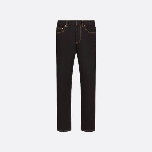  DIOR迪奥 22年秋冬 女士 牛仔裤 Jean boyfriend Dior?8， D01 242P01A3374_X9000