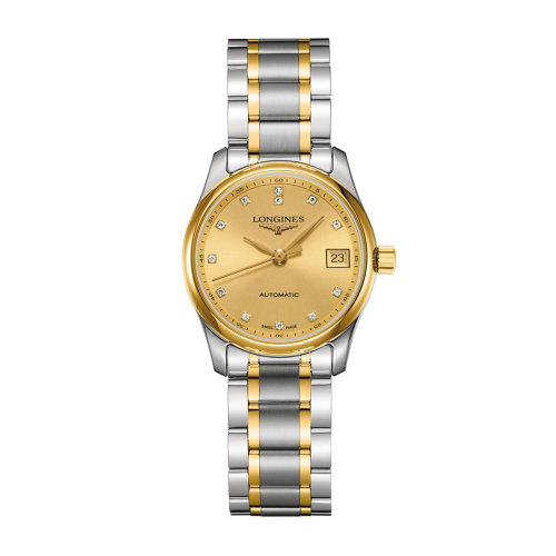 LONGINES/浪琴 名匠系列 18K金 钻石时标 自动机械女士腕表 L2.257.5.37.7