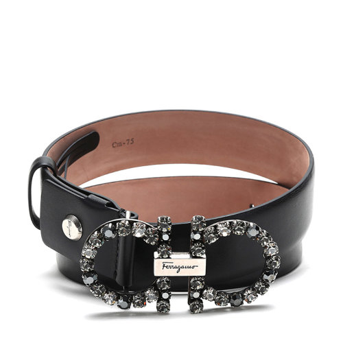 Salvatore Ferragamo/菲拉格慕 女士牛皮板扣式皮带腰带 23B717