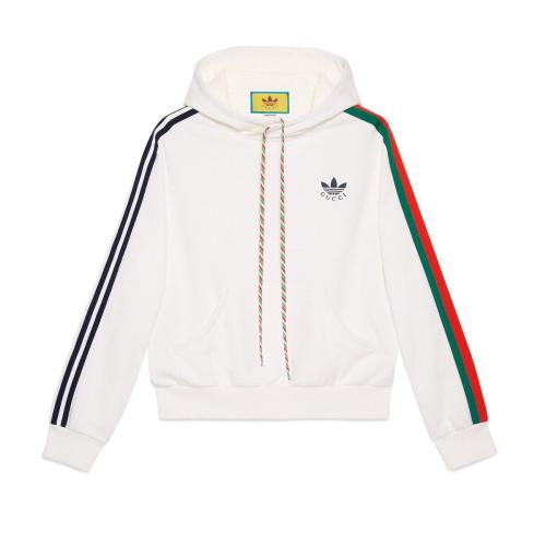  GUCCI古驰 22年秋冬 男士 adidas x Gucci联名系列棉质卫衣 692107 XJEKP 9275