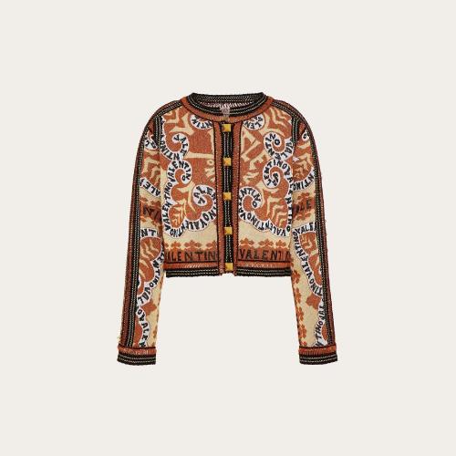  VALENTINO华伦天奴 22年秋冬 女士 长袖衬衫 VESTE EN LUREX 1B3KE01R7EHVAQ