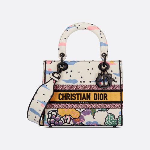  DIOR迪奥 22年秋冬 女士 单肩包 中号 Lady D-Lite 手袋 M0565NRVO_M941