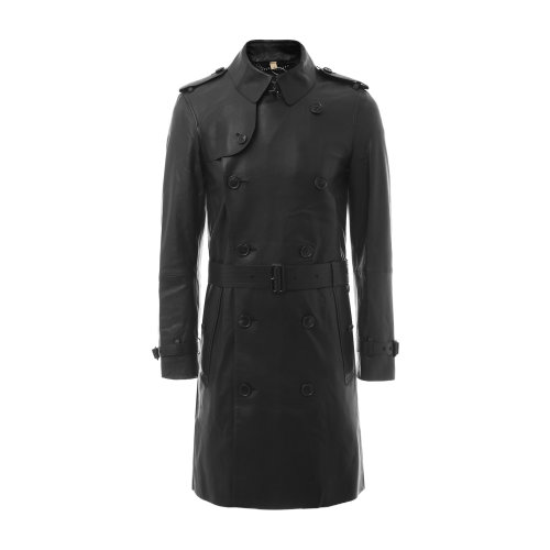 羊皮风衣 BURBERRY/博柏利  服装 巴宝莉 男士外套 博柏利皮衣 男士风衣