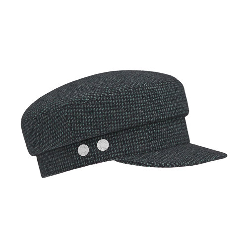 HERMES/爱马仕 22年早春新款 Dinard系列 男士佩恩蓝色羊毛羊绒混纺贝雷帽H212014N5Y56