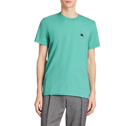  BURBERRY/博柏利 男士青绿色棉质短袖T恤 406182111 PLFSX