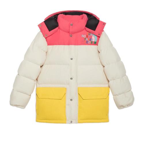 GUCCI古驰 22年秋冬 女士 The North Face x Gucci联名系列羽绒夹克 672444 XAAEP 9197