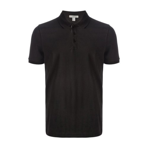 Burberry/博柏利 男士黑色纯棉商务休闲短袖Polo衫