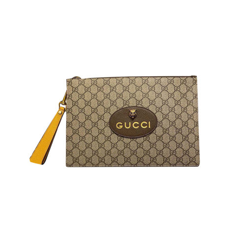 Gucci 古驰 立体金属虎头手拿包