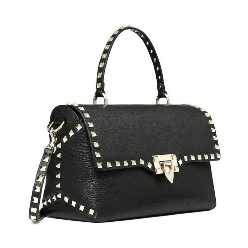  Valentino/华伦天奴 女士黑色牛皮革单肩包 RW2B0D16 VSL 0NO PLSX