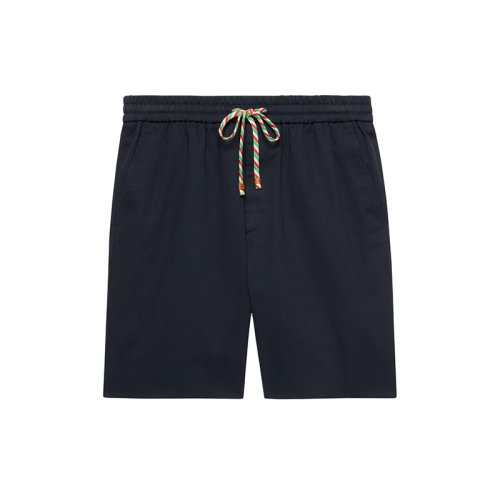  GUCCI/古驰 22年秋冬新款 男士蓝色纯棉短裤694115Z8A0M4020