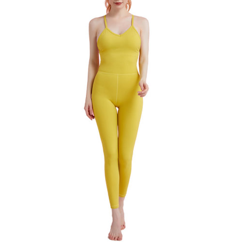 GeleiStory/GeleiStory  春夏新款瑜伽连体衣形女式美背芭蕾舞蹈连体服  女运动套装