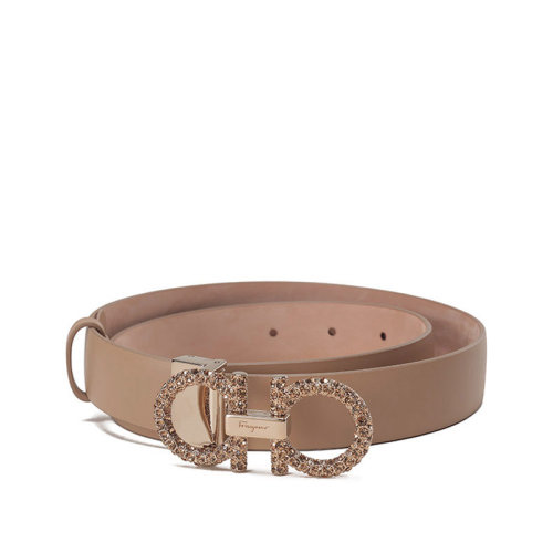 Salvatore Ferragamo/菲拉格慕 【22秋冬新款】 女士牛皮革可裁剪GANCINI板扣式皮带腰带2.5cm 23B727