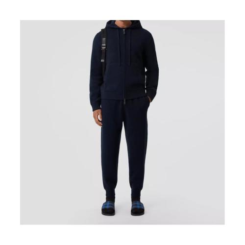  BURBERRY 22年秋冬 男士 徽标装饰羊绒混纺连帽上衣 80608511